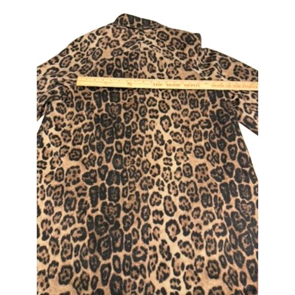"LOUBEN" Women's Wool & Cashmere Blend Cheetah Print  Coat SZ 12 Mob Wife READ!! - Picture 15 of 15